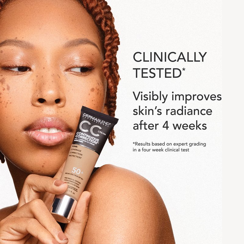 Dermablend Continuous Correction Tone-Evening CC Cream SPF 50+, 60N, 1 fl. oz. (Pack of 1)