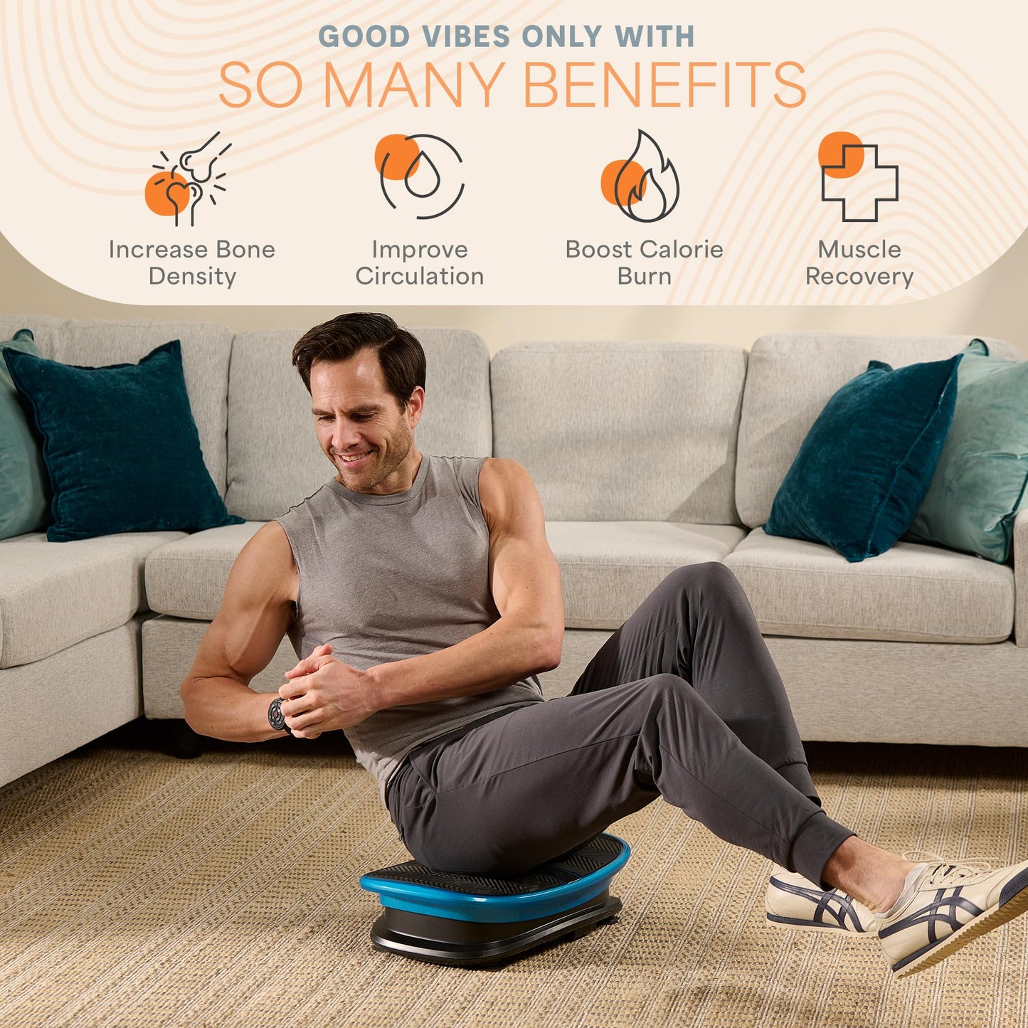 Lifepro Voice-Controlled Vertical Motion Vibration Plate for Lymphatic Drainage with Heat Therapy – Whole Body Curved Vibrating Platform for Muscle Relaxation & Recovery, 265 lb Max Load