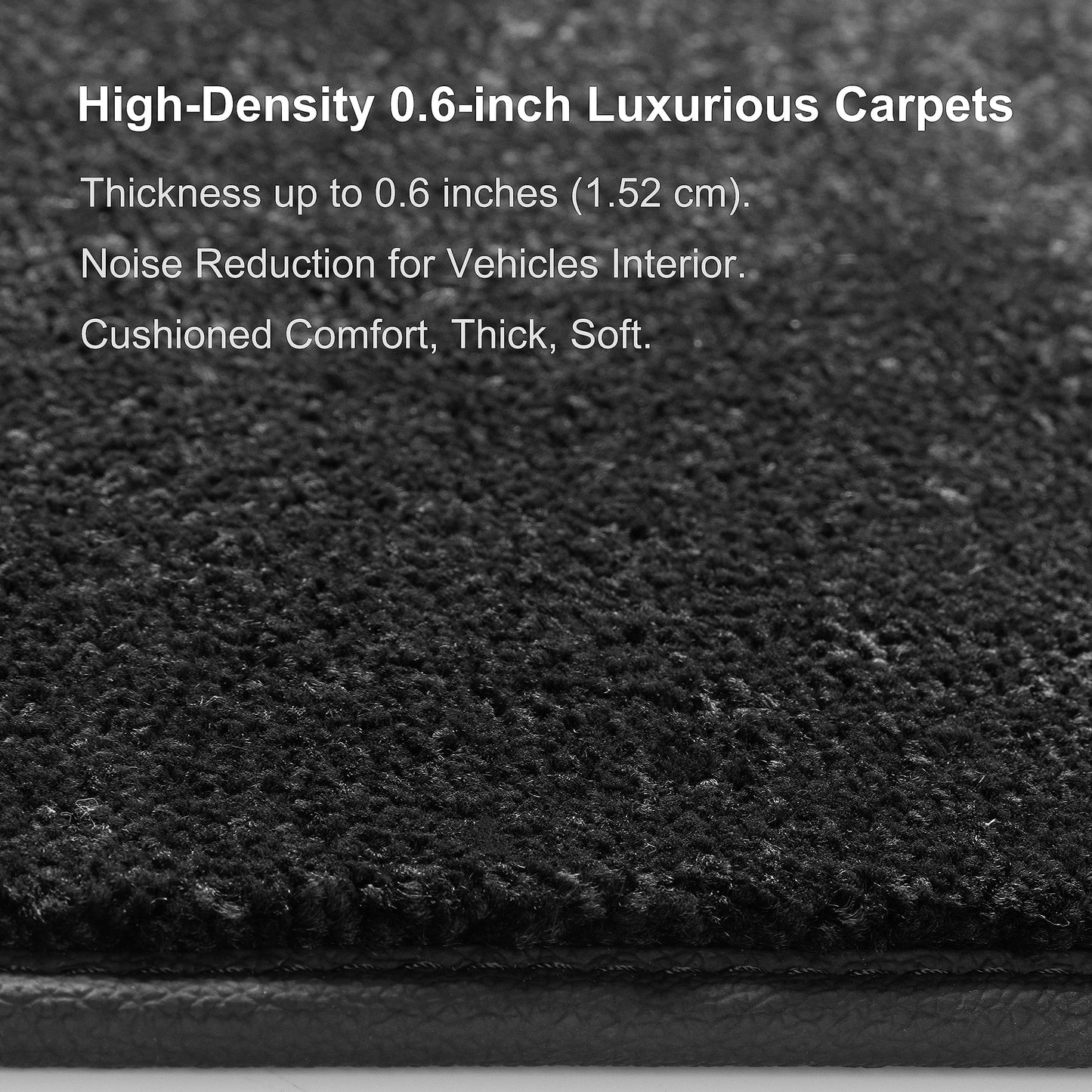 WENNEBIRD Superior Carpet Floor Mats for 2021-2026 Chevrolet Suburban 7 Seats (Not for 8 Seats), 0.6-Inch Ultra-Thick, Noise-Reducing, All-Weather Waterproof Anti-Slip – 4-Pc Set
