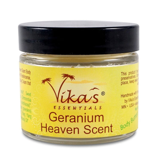 Vika's Essentials Organic Body Butter Geranium Heaven Scent
