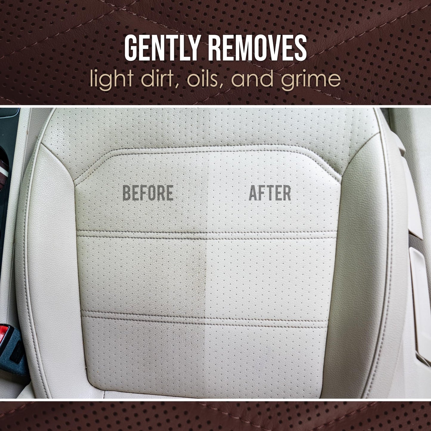 Chemical Guys VentRight Perforated Leather Cleaner and Conditioner Deep Cleaning Leather Cleaner for Ventilated Seats with Added Protection Removes Dirt, Oils, Residue and Grime 16 oz