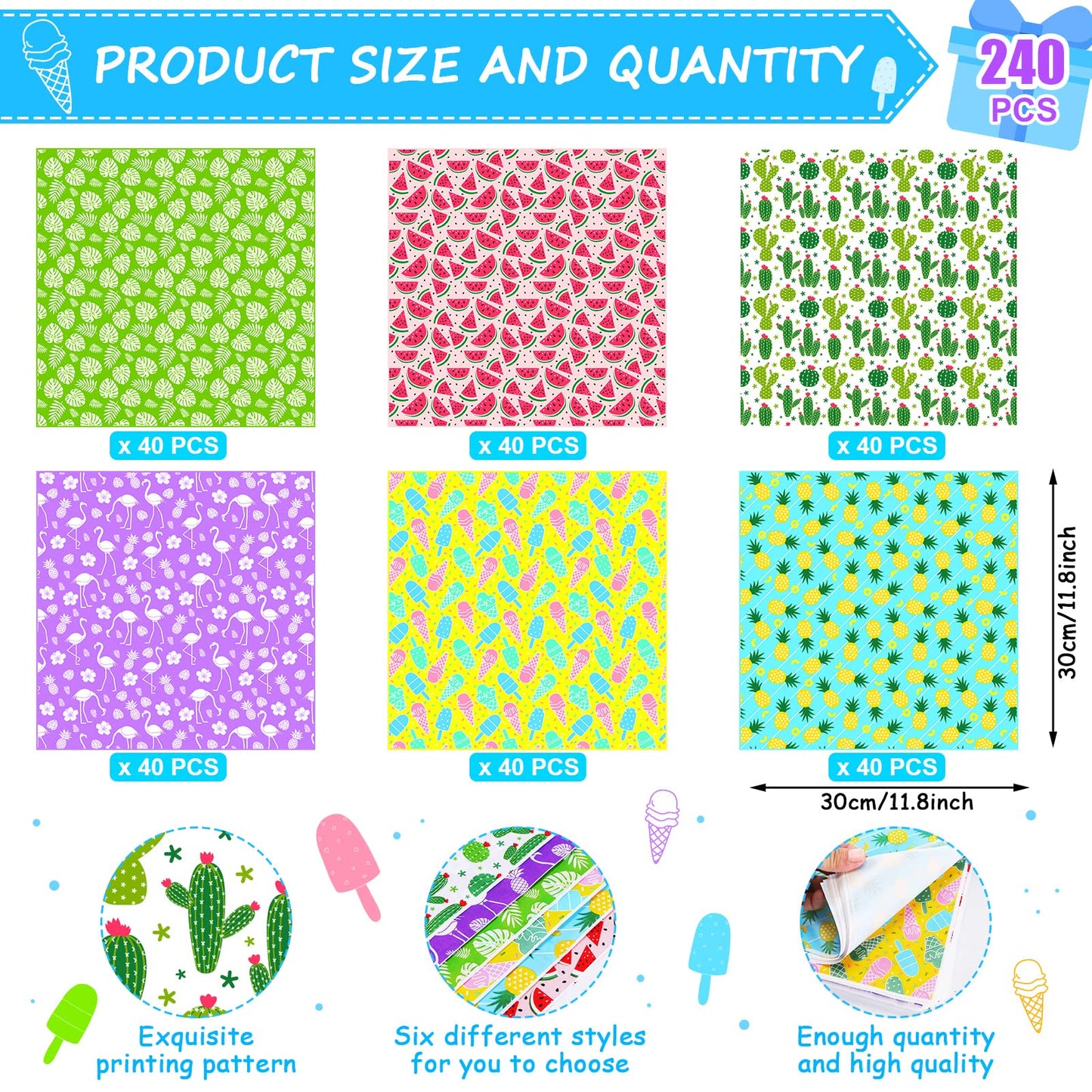 240Pcs Wax Paper Dry Waxed Deli Paper Sheets 12x12 inch Sandwich Wrap Parchment Papers Burger Wrapper Food Wrapping Papers Basket Liner for Food Home Kitchen Picnic Summer Beach Party Favors