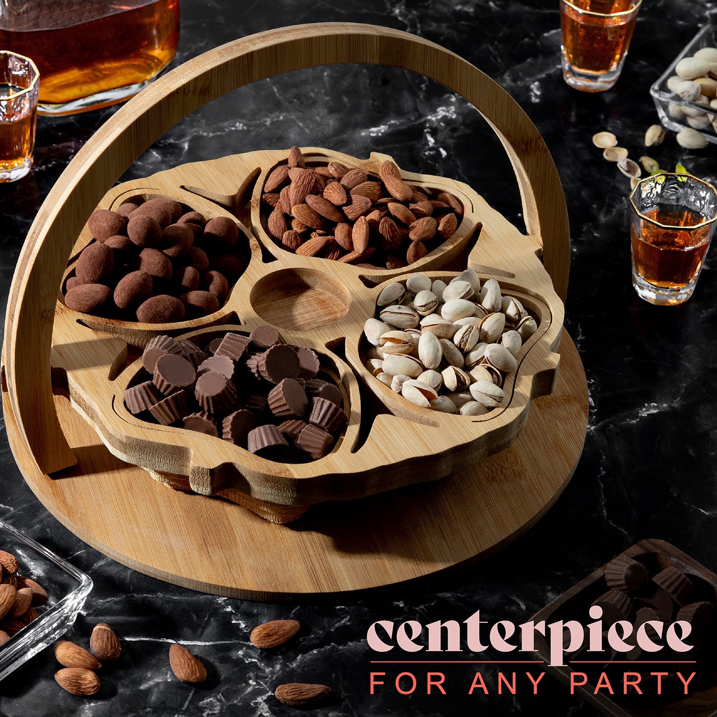 CherryPicked Christmas Holiday Thanksgiving Nuts and Dried Fruit Basket Gift, Valentines Gift Ideas for Edible Food Delivery for Co-Workers Friends Husband Wife