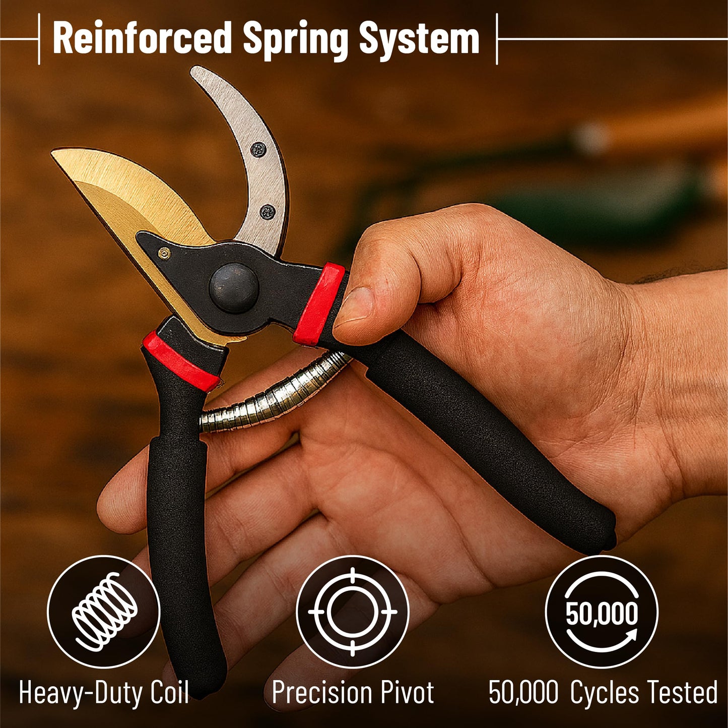 Mr. Pen- Pruning Shears, Garden Shears, 8" Professional, Titanium Blade, Garden Scissors, Gardening Shears