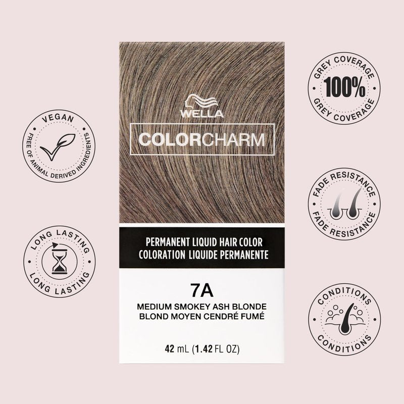 COLORCHARM Permanent Liquid Hair Color | 2N Very Dark Brown | Up to 100% Gray Coverage | 1.42 Fl Oz