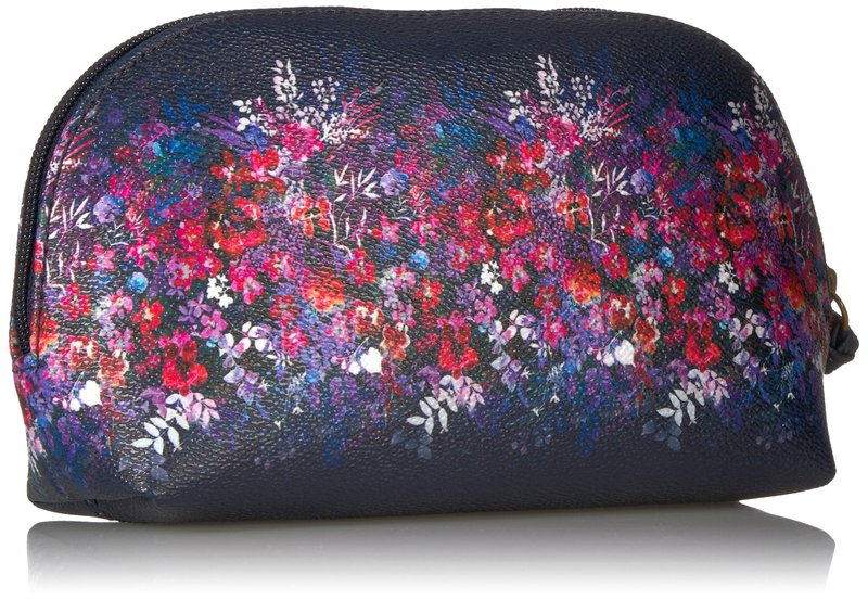 Elliott Lucca Artisan Dome Cosmetic Cosmetic Bag, INDIGO BOUQUET, One Size