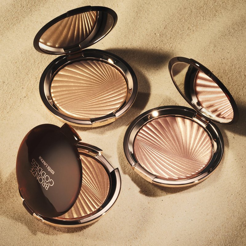 Estée Lauder Bronze Goddess Highlighting Powder Gelée Highlighter | Buildable & Radiant Glow, 0.31 Ounce, Solar Crush