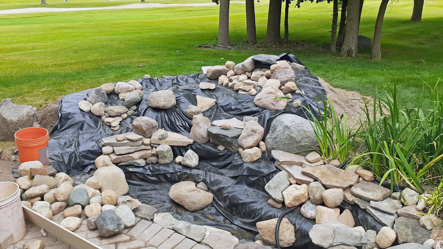 Lifeguard 7.5 ft. x 30 ft. EPDM Pond Liner – 45-Mil Rubber Liner for Outdoor Ponds, Waterfalls, Aquaponics, Retention Basins – Durable & Fish Safe