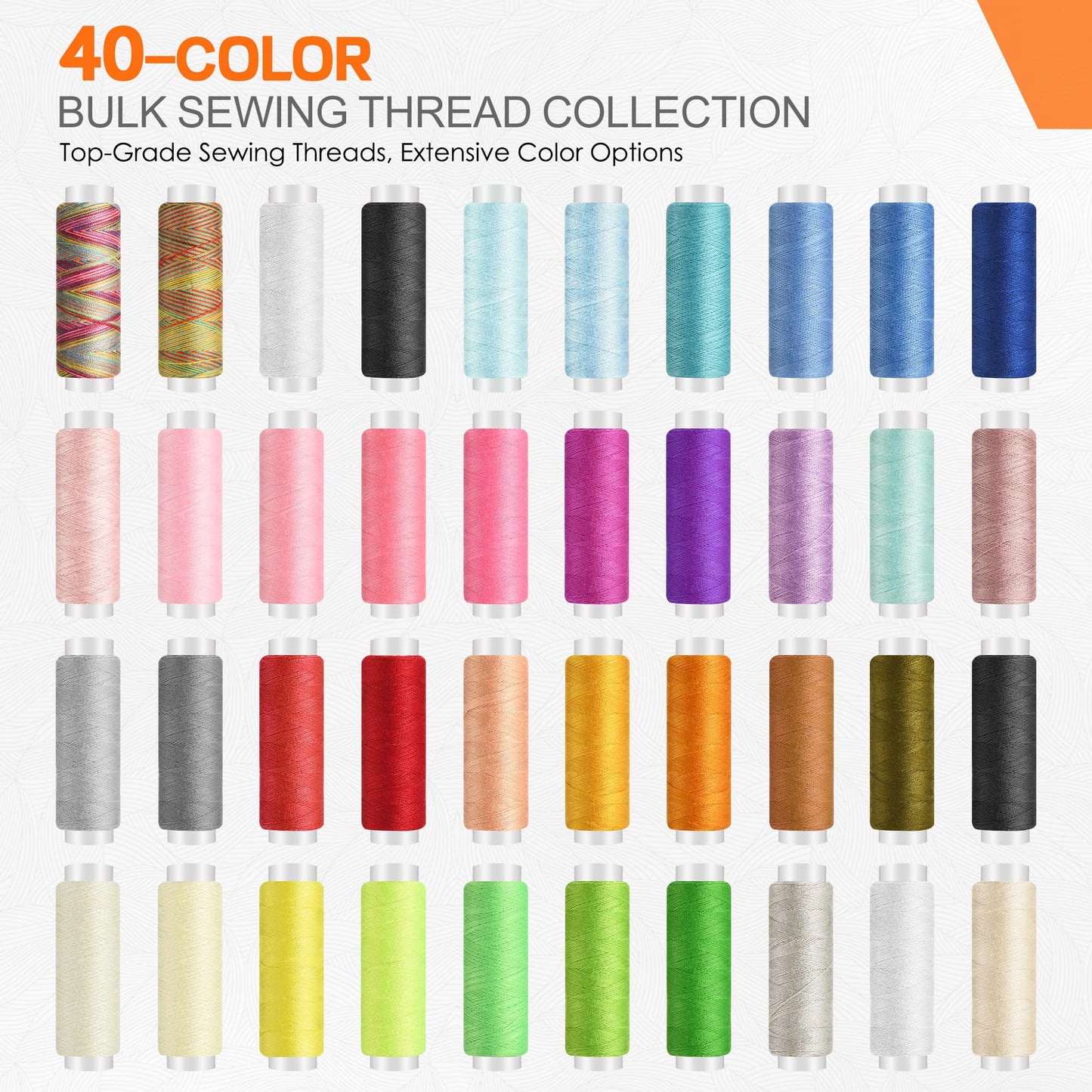 SUTQIGUI Sewing Kit for Adults with Heavy Duty Fabric Scissors, 241 Pcs Newly Upgraded Hand Travel Sewing Kit Professional Needle and Thread Kit, Portable Sewing Supplies for Travel Home Beginners