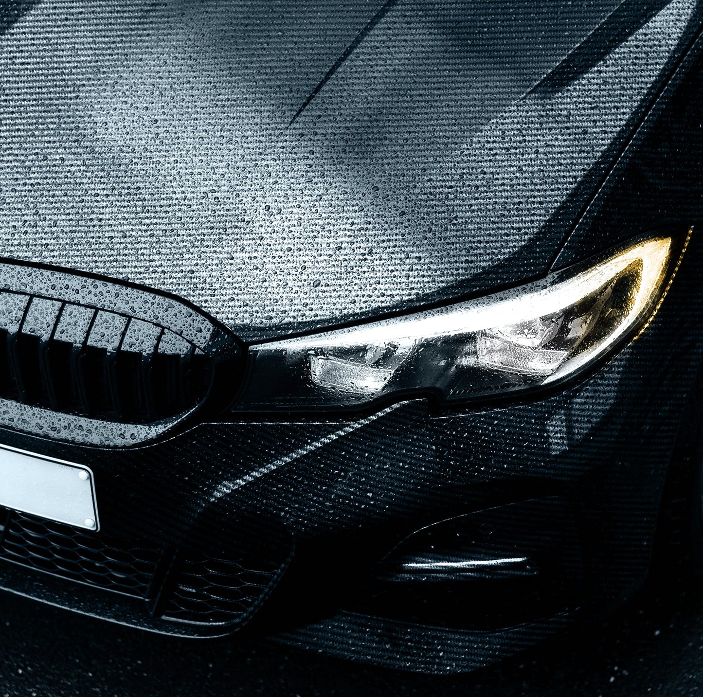 VViViD+ True Gloss Carbon Black, Vinyl Wrap Film Roll (25ft x 5ft)
