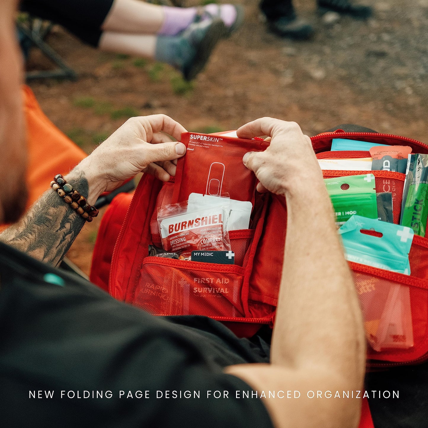 MY MEDIC MyFAK Standard Ifak First Aid Kit - 132 Life Saving Trauma and Medical Items - HSA&FSA Eligible Survival Kit for Camping or Your Car - Black