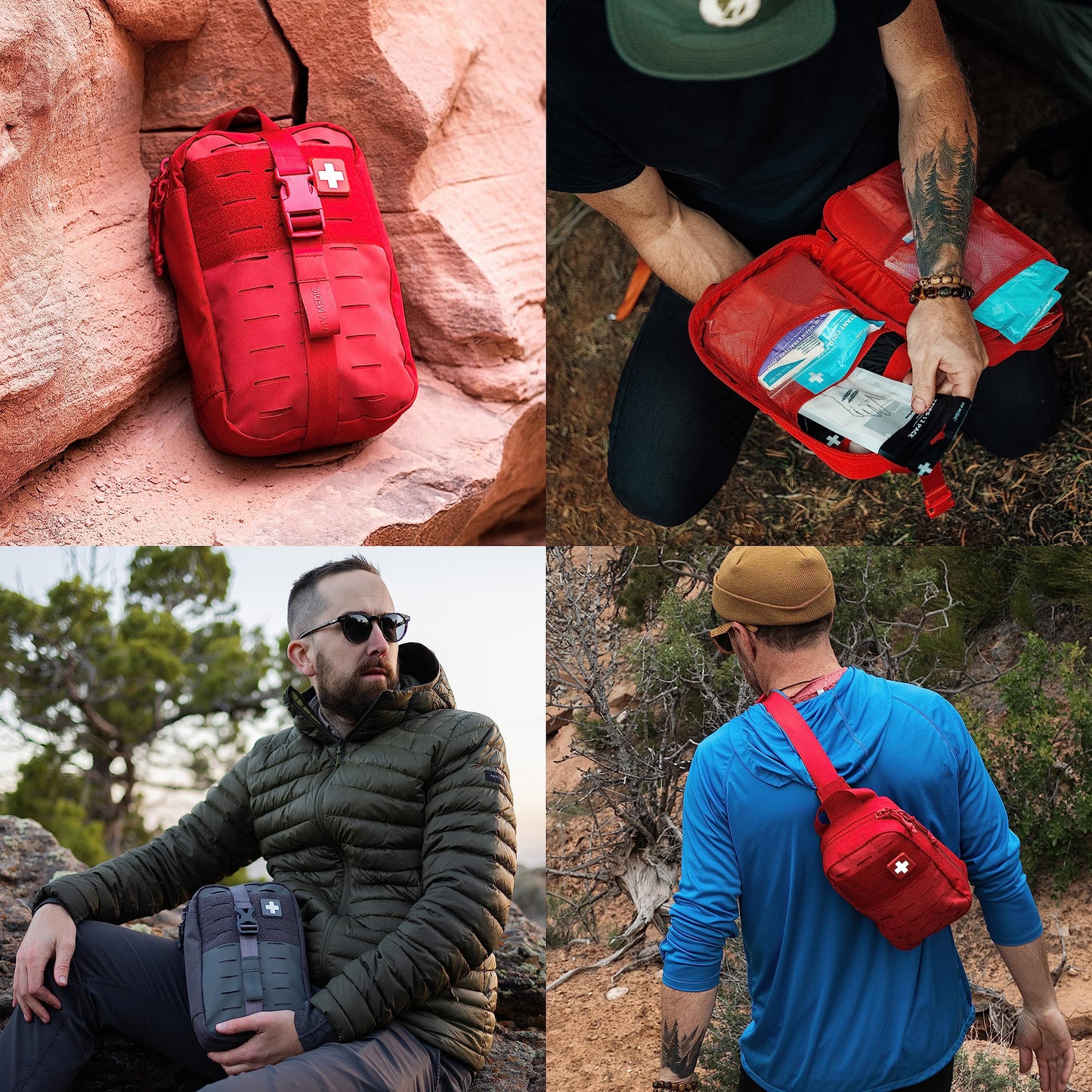 MY MEDIC MyFAK Standard Ifak First Aid Kit - 132 Life Saving Trauma and Medical Items - HSA&FSA Eligible Survival Kit for Camping or Your Car - Black