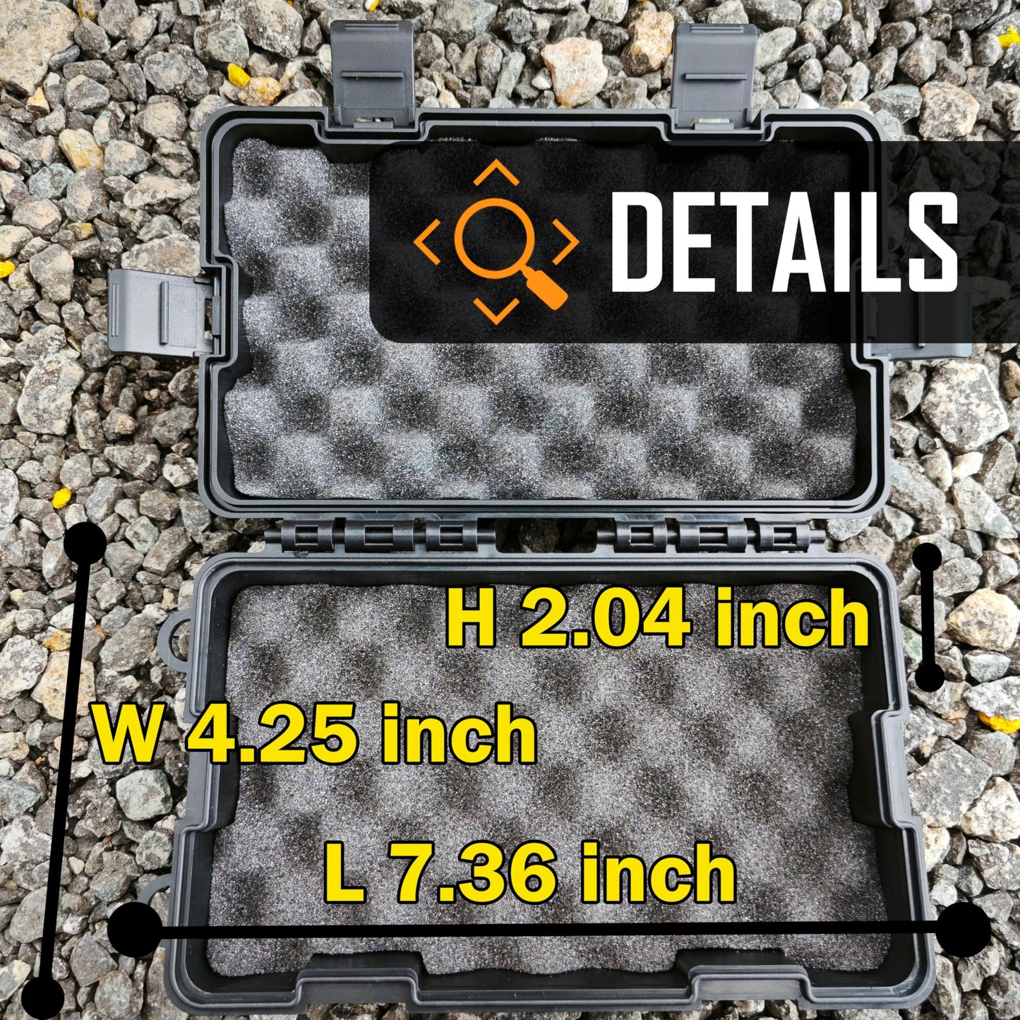 Upgrade Large 7.3''x4.2'' Magnetic Key Holder Under Trucks Car,Car Key Fob Holder,Heavy-Duty Magnetic Key Box Under Car,Hide a Key,Strong Magnetic Key Hider Outside for Hiding Keys【Splash Resistant】