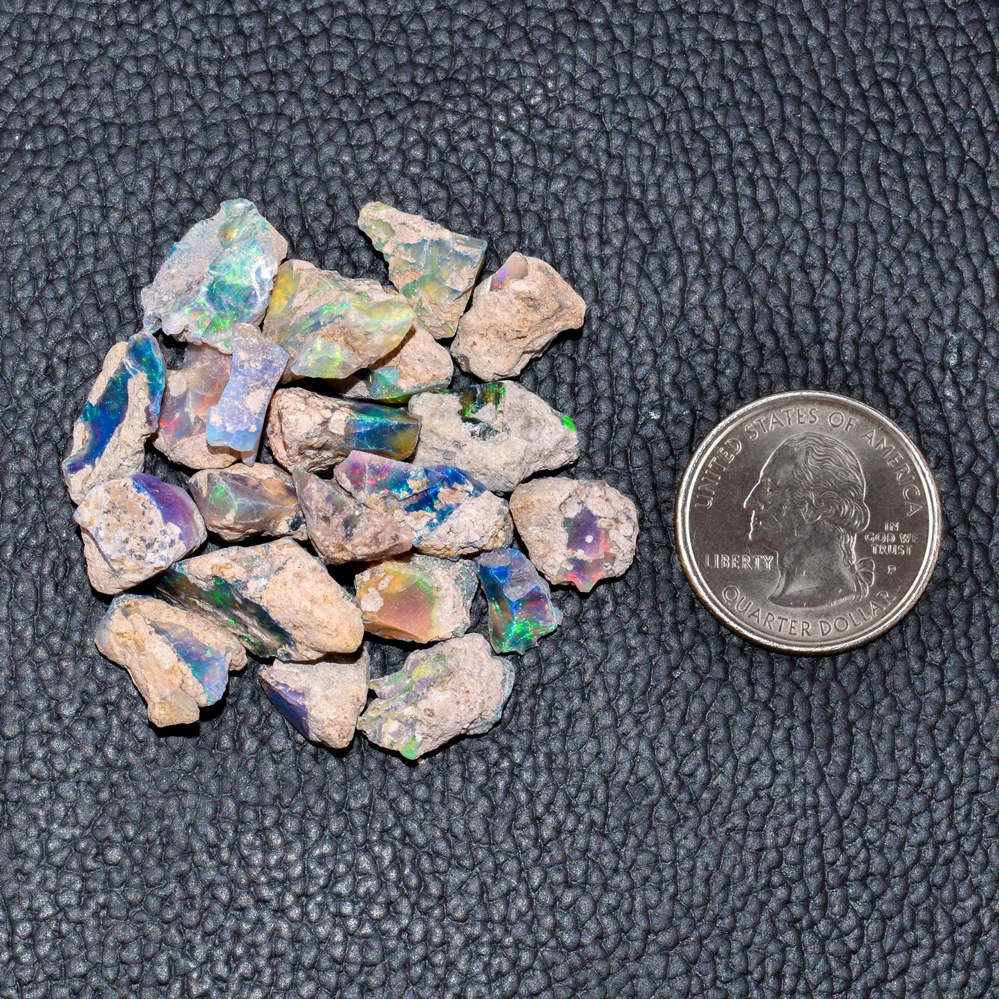 QNAVIC 75 carats Real Ultra Fire Black Opal Raw Stone, Natural Rough, Ethiopian Rock Crystals Gemstone, DIY Jewelry Making Supplies, Chakra Healing Stone, Birthday Gift, Crafts, Rainbow Fire Lot