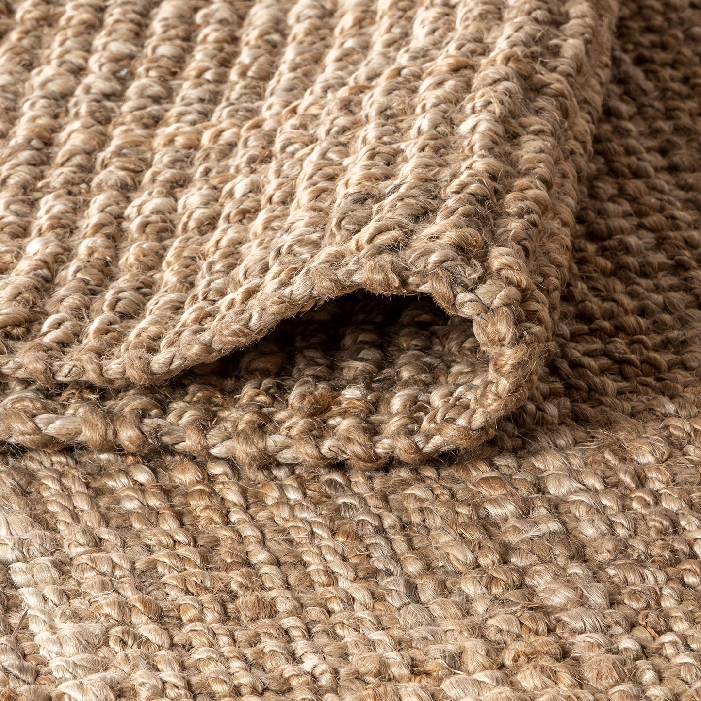 JONATHAN Y Pata Hand Woven Chunky Jute Natural Indoor Area Rug, 3x5, Bohemian, Rustic, Cottage, Easy-Cleaning for Living Room, Bedroom, Kitchen, Non-Shedding (NRF102A-3)