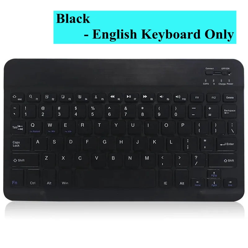 For Ipad Tablet Azerty Thai Keyboard With Arabic French Russian Spanish Bluetooth Wireless Keyboard Mouse Android Universal 10"