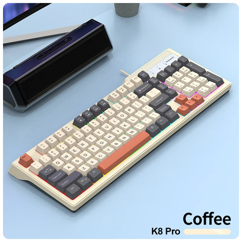 Viper KM800 Pro wired gaming keyboard and mouse set desktop computer notebook home office illuminated usb