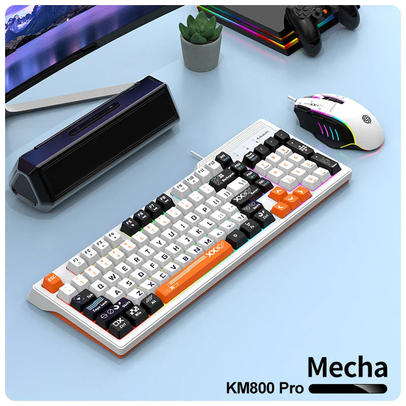 Viper KM800 Pro wired gaming keyboard and mouse set desktop computer notebook home office illuminated usb