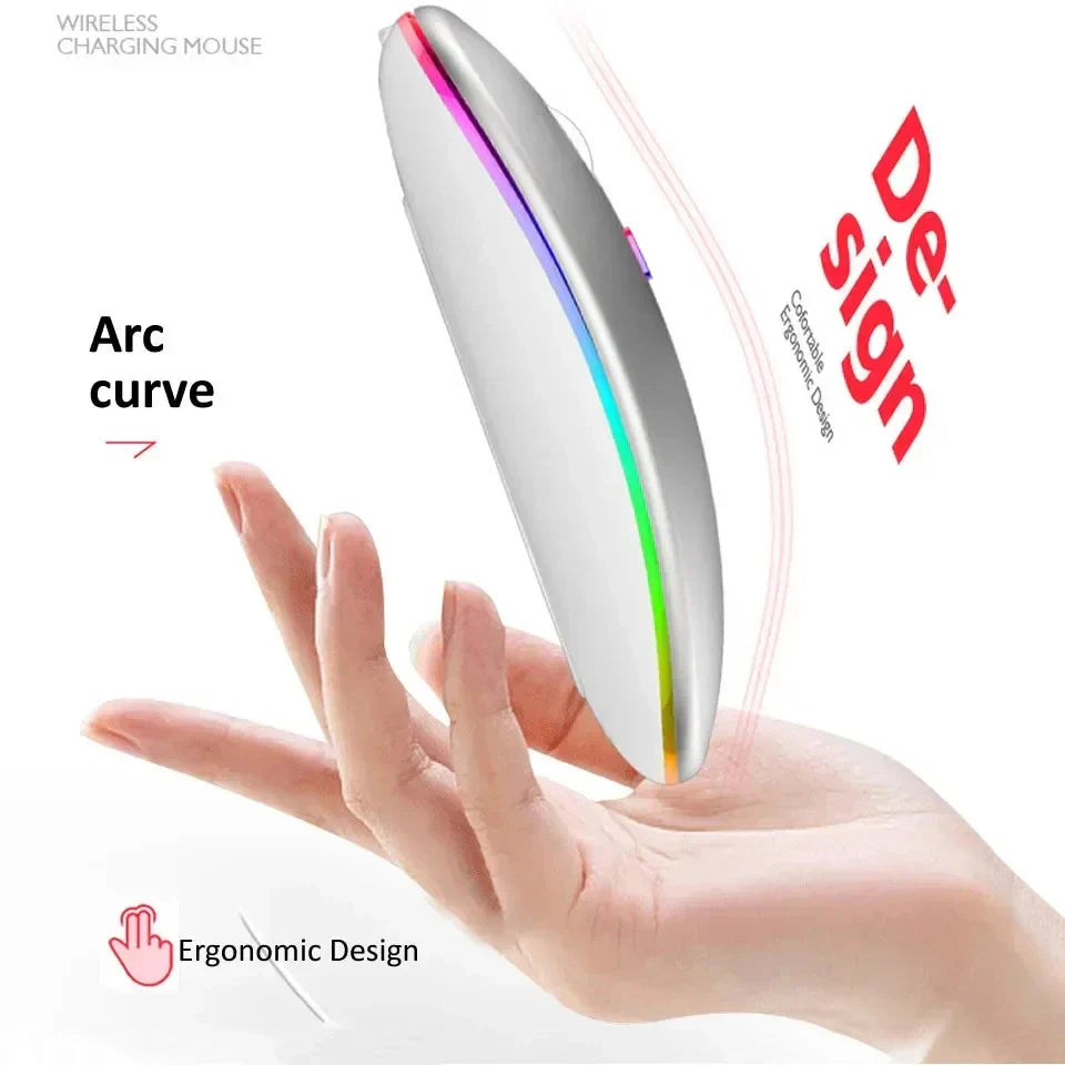 Wireless Rechargeable LED Mouse