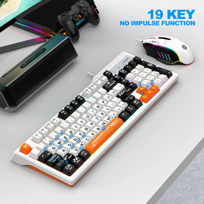 Viper KM800 Pro wired gaming keyboard and mouse set desktop computer notebook home office illuminated usb